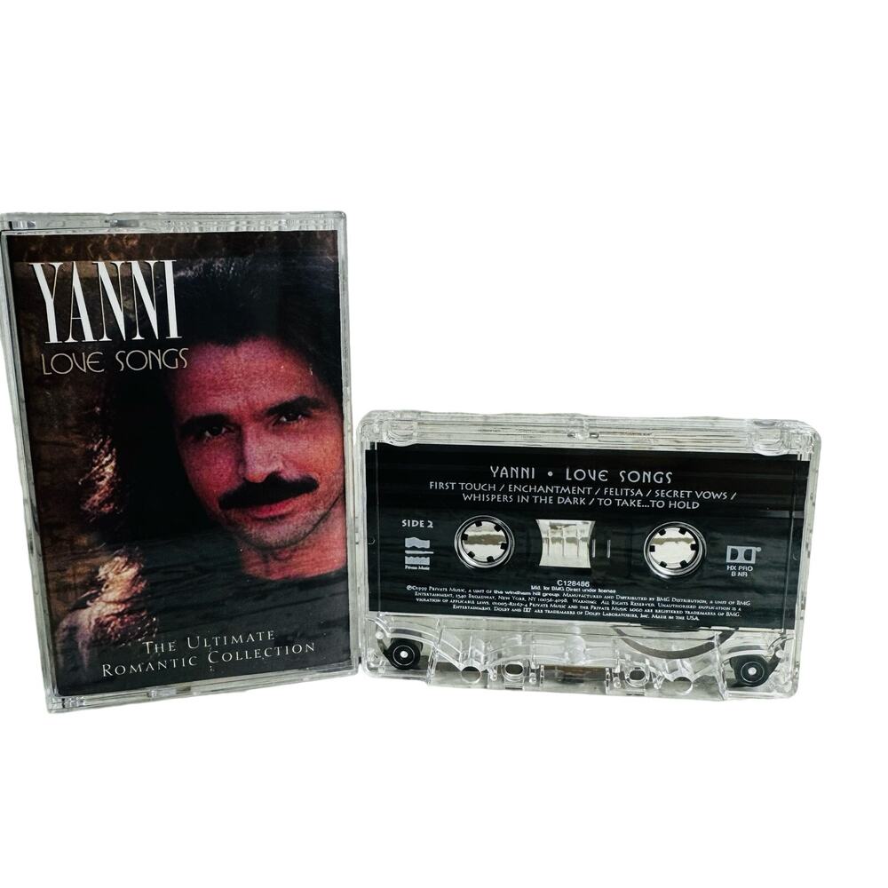 Yanni 1999 Love Songs Cassette Tape Contemporary New Age Pop Vintage Greek